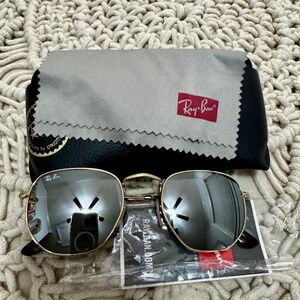 Ray-Ban Gold Mirror Sunglasses - Authentic w/ Case & Cloth